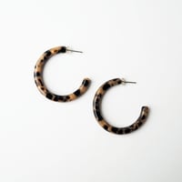 Image 3 of *NEW* Karamell Slim Hoop Earrings – Caramel Acetate Hoops