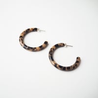 Image 6 of *NEW* Karamell Slim Hoop Earrings – Caramel Acetate Hoops