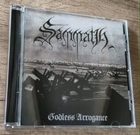 Image 2 of Godless Arrogance remastered cd.  With patch. 