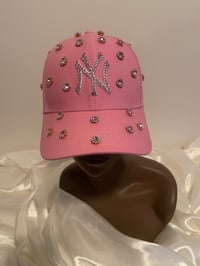 Image 1 of Custom Pink NY Hat 