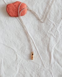 Image 1 of Collier bicolore - argent & laiton doré