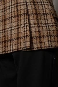 Image 5 of Gilet Vale quadretti marrone