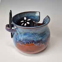 Image 5 of Yarn Bowl for your Wool: Spicy Squash (Orange) with colored rim 01202601