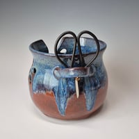 Image 6 of Yarn Bowl for your Wool: Spicy Squash (Orange) with colored rim 01202601