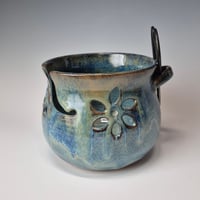 Image 6 of Yarn Bowl for your Wool: Glacial Waters (Turquoise) with colored rim 01202601