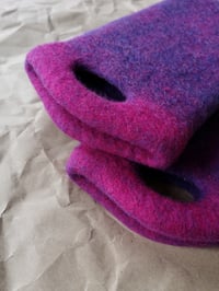 Image 2 of DREAM PINK felted phone case/ CUSTOM ORDER