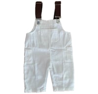 Image 1 of Custom Doodle Brown Straps Overalls