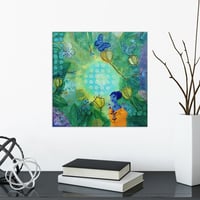 Image 3 of Ethereal Reverie: Original 10x10 Fairy Goddess Painting on Gessoboard