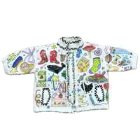 Image 4 of Custom Doodle Drawstring Jacket