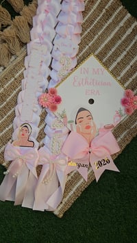 Image 2 of In my Esthetician Era Pearl Lei & Cap Topper Bundle