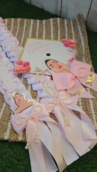 Image 3 of In my Esthetician Era Pearl Lei & Cap Topper Bundle