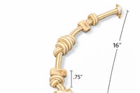Image 1 of Juguete Rope Nudo Resistente con Madera Natural