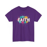 Image 8 of Faith Color Splash T‑Shirt