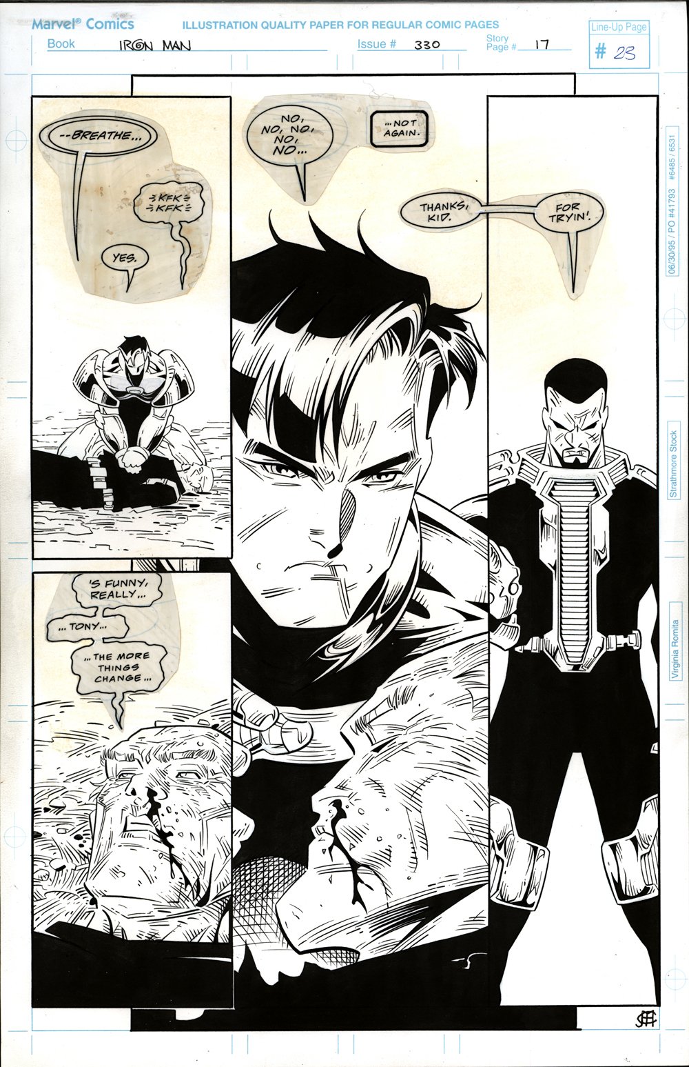 Image of IRON MAN #330 p17 Original Art