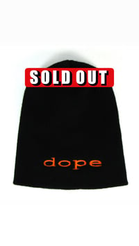 Image 1 of Dope Black/Orange Beanie 