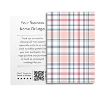 Image 1 of Pink Plaid Thank You Cards