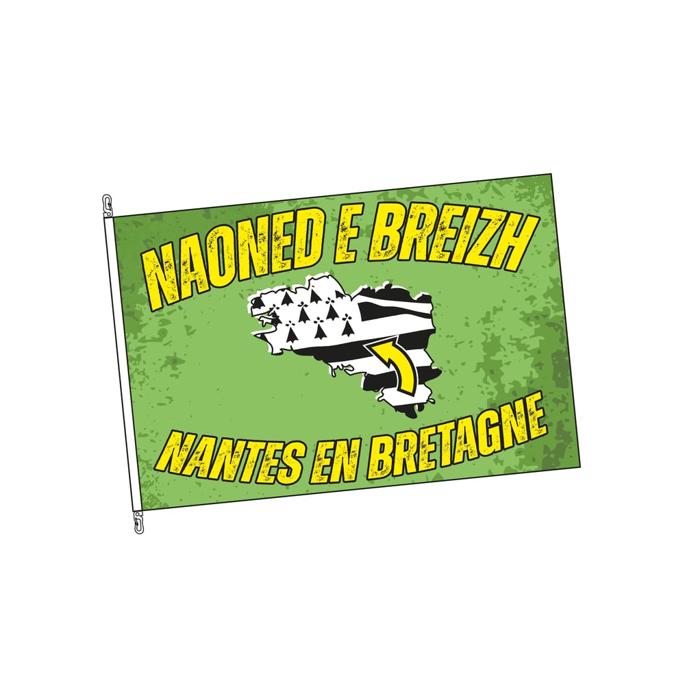 Image of Drapeau "Nantes en Bretagne" / Banniel "Naoned e Breizh" (120x80 cm)
