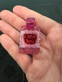 Image 1 of Reg. size pink and red i Love you