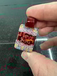 Image 1 of Shmedium pink and rainbow I love you