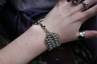 Image 3 of Stainless steel european wide chainmail bracelet