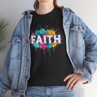 Image 1 of Faith Color Splash T‑Shirt