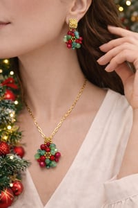 Image 2 of Festive Bloom Beaded Jewelry Set