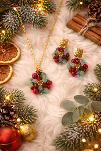 Image 3 of Festive Bloom Beaded Jewelry Set