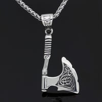 Image 4 of 👑The Armored Kingdom Warbringer Battle Axe Necklace