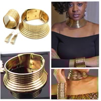 Image 2 of Complete Ndebele Set — Choker, Bracelets & Earrings