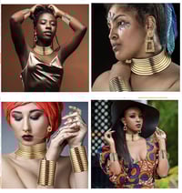 Image 3 of Complete Ndebele Set — Choker, Bracelets & Earrings