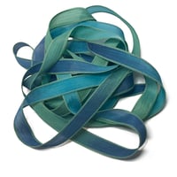Image 1 of 1PC. DEW DROPS 42" Hand Dyed Finished Edge Silk Wrist Wrap Bracelet/Jewelry/Craft Ribbons