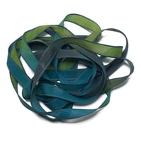 Image 5 of 1PC. BELOW SEA LEVEL 42" Hand Dyed Finished Edge Silk Wrist Wrap Bracelet/Jewelry/Craft Ribbons