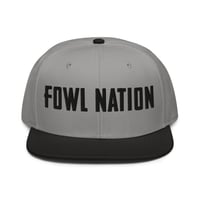 Image 1 of FOWL NATION - Branded Black Snapback Hat By OWG