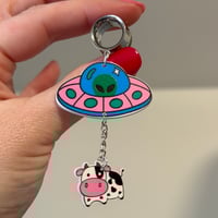 Cow UFO Dangles (sizes 4g-2")