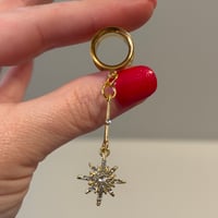 Diamond Star Dangles (sizes 4g-2")