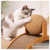 Image 2 of Rascador Puente con Bola Giratoria de Sisal para Gatos