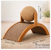 Image 3 of Rascador Puente con Bola Giratoria de Sisal para Gatos