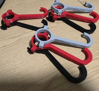 Image 4 of 3D Printed Steering Wheel/Helmet Hooks (RollCage Mounted)