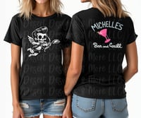 Rachel Custom Shirt front and back Shirt 