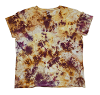 Image 1 of Size 2XL- Earth-Toned Ice Dye Tee