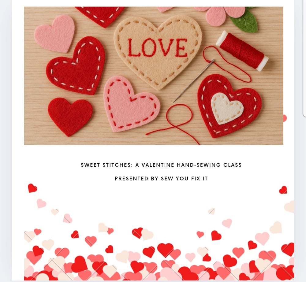 Image of SIP & SEW 💝 VALENTINE SPECIAL 💝 