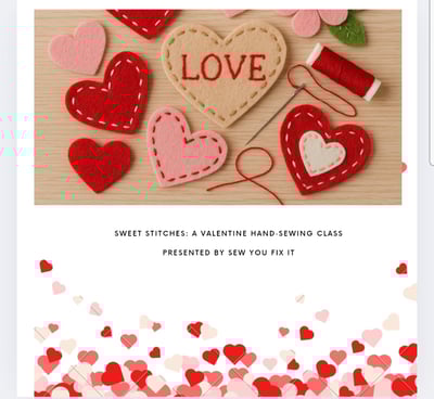 Image of SIP & SEW 💝 VALENTINE SPECIAL 💝 