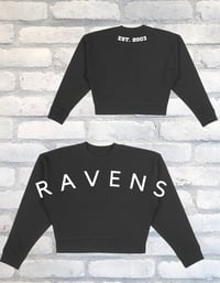 Image 1 of Black Crop – “Ravens” Front / Established 2003 Back