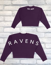 Image 2 of Black Crop – “Ravens” Front / Established 2003 Back