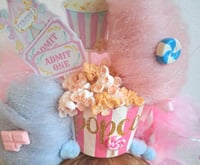 Image 3 of Pink/Blue Popcorn Headband 