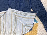 Image 5 of 45 rpm indigo dyed double layer button down shirt, size 5 (L)