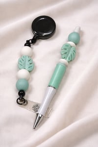 Leaf Pen and Keychain Mint Color
