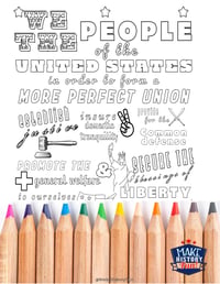 Color the Preamble Coloring Sheet