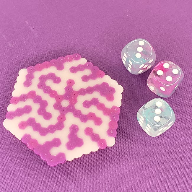 Abstract Fridge Magnet Maze