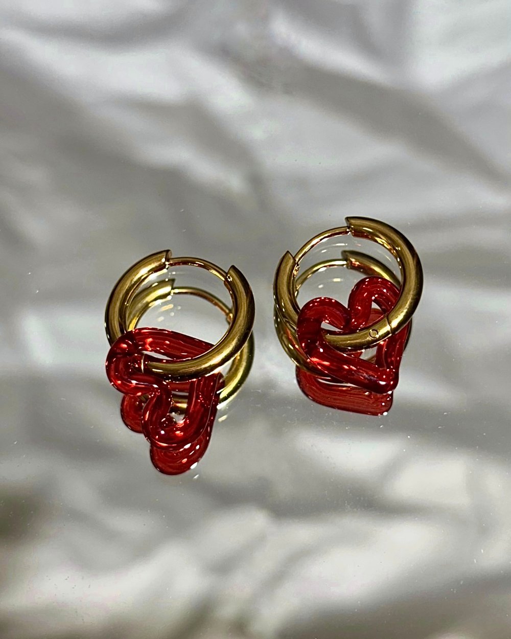 Image of Strawberry jam heart huggies